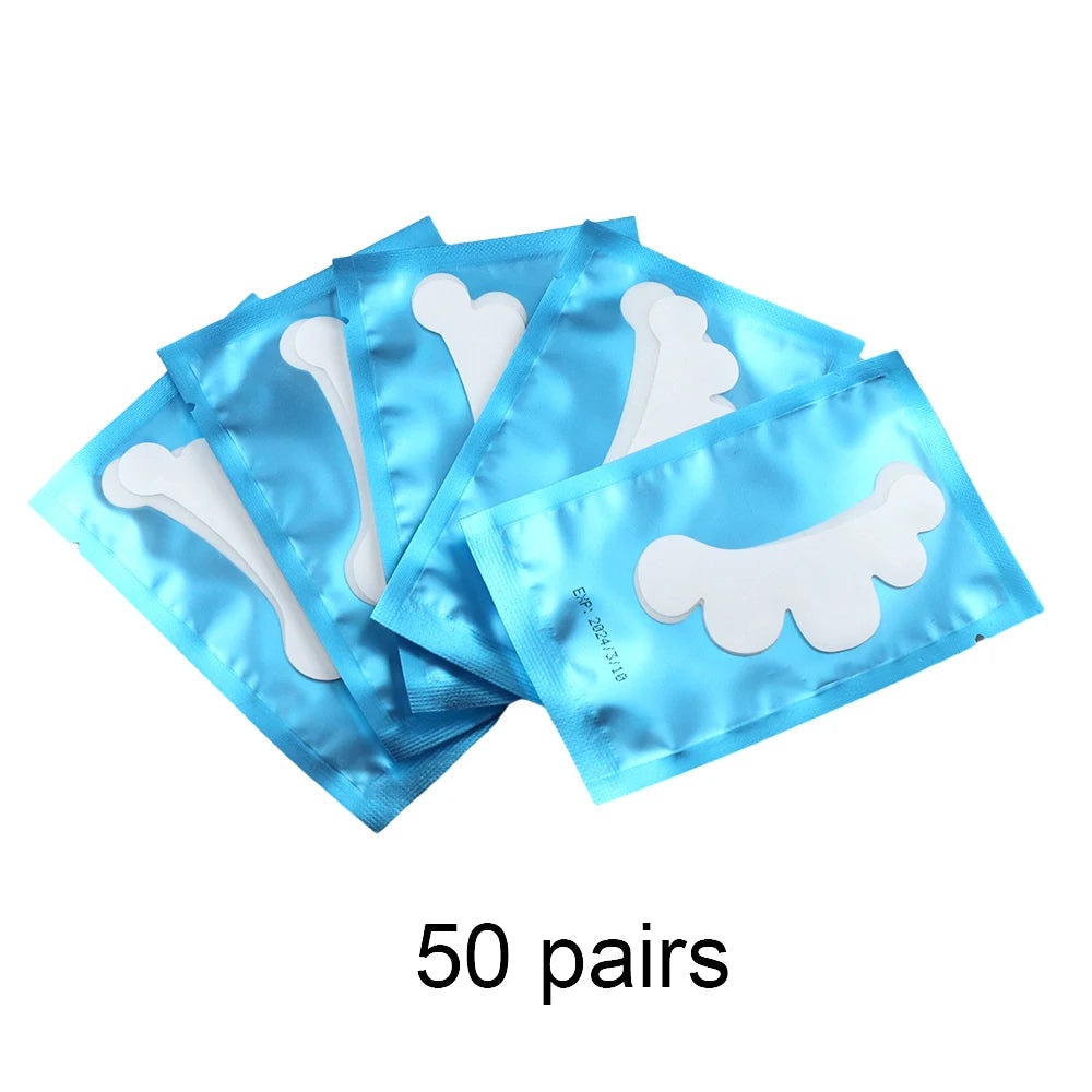 20/50Pairs Lash Extension Eye Stickers Hydrogel Patches Grafting Eyelashe Under Eye Pads Eyelashes Extension Lashes Tools Makeup Quick Pick Grocers